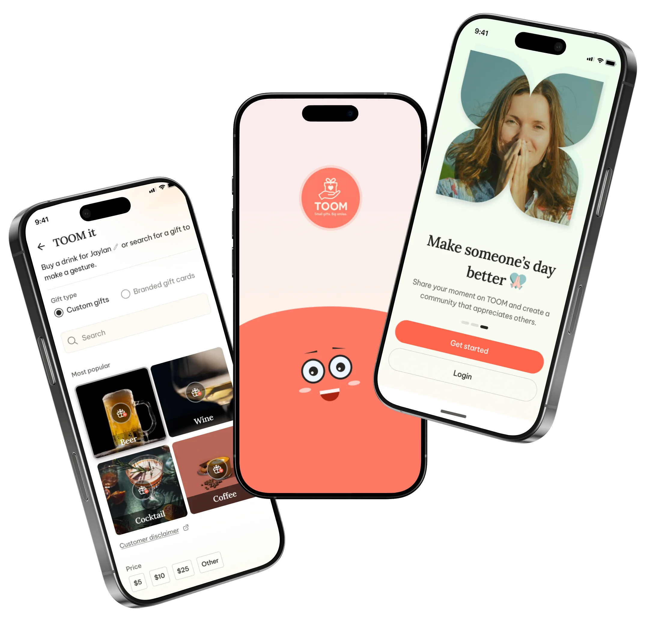 Toom app on multiple screens
