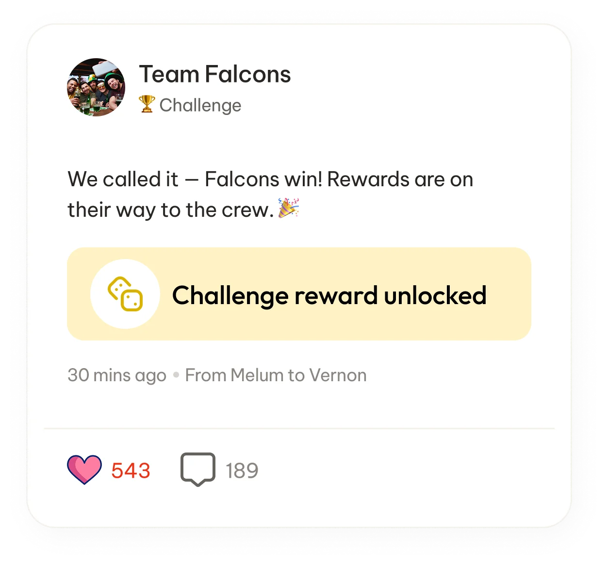 Team Falcons — Challenge